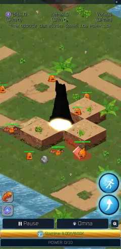 Yellow obelisk death wave clearing nearby Voras