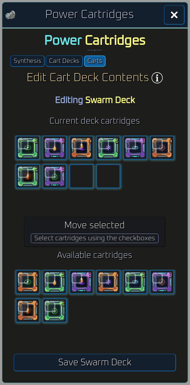 Power Cartridge UI